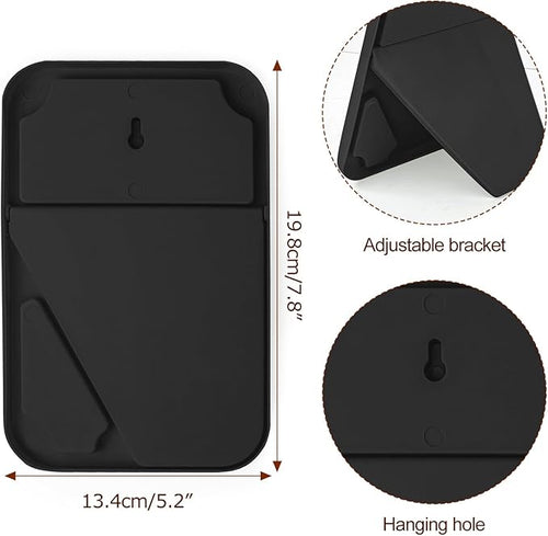 10Pcs Table Desk Vanity Makeup Mirror, 8-Inch Simple Portable Travel Mirror with Stand, Standing and Wall Hanging Dual-use Black