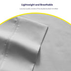 Twin XL Size Bed Sheets - 4 Piece 1500 Supreme Collection Fine Brushed Microfiber Deep Pocket Twin X-Large Sheet Set Bedding - 1 EXTRA PILLOW CASES, GREAT VALUE, Twin XL, Silver