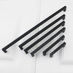 Goldenwarm 1 Pack Black Square Bar Cabinet Pull Drawer Handle Stainless Steel Modern Hardware for Kitchen and Bathroom Cabinets Cupboard,Center to Center 10in(256mm)