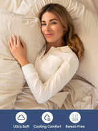 Extra Deep Queen Sheet Set - 6 Piece Breathable and Cooling Sheets - Hotel Luxury Bed Sheets Set - Easy & Secure Fit - Soft, Wrinkle Free and Comfy Sheets Set - Wheat Sheet Set with Extra Deep Pockets