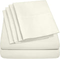 Twin Size Bed Sheets - 4 Piece 1500 Supreme Collection Fine Brushed Microfiber Deep Pocket Twin Sheet Set Bedding - 1 EXTRA PILLOW CASES, GREAT VALUE, Twin, ivory