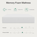 Novilla California King Mattress, 12 inch Cal King Mattress in a Box, Gel Memory Foam Mattresses for Cooling Night Sleep, Comfort Support and Pressure Relief, CertiPUR-US Certified