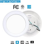 ECOELER 6in Dimmable LED Disk Light, Flush Mount Recessed Retrofit Ceiling Lights, 16.5W, 1000lm, 3000K Warm White, Installs into JBox or Recessed Can, ETL Listed