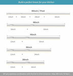 Under Cabinet Lighting Plug in, 32 Inch 1 Pc, Linkable AC120V 3CCT 3000K/4000K/5000K Ultra Slim, LED Under Cabinet Lights for Counter Light, Kitchen, Shelf, Sink, Workshop, Desk, White