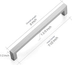 Ravinte 20 Pack Stainless Steel Kitchen Cabinet Handles Brushed Nickel Cabinet Pulls Kitchen Drawer Handles Sleek Dresser Drawer Pulls with 7-1/2 inch Hole Center Satin Nickel Cabinet Hardware
