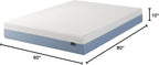 ZINUS 10 Inch Queen Cooling Essential Memory Foam Mattress [NewVersion], Fiberglass Free, Medium Feel, Breathable Cooling Layers, Certified Safe Materials