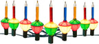 Brightown Christmas Bubble String Lights - 9 Traditional Multicolor Bubble Lights UL Listed for Holiday Christmas Celebrations Lighting, Bubble Light for Tree, Green Wire