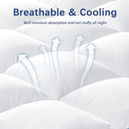 CYMULA California King Mattress Topper, Cooling Mattress Pad Cover, Extra Thick Pillow Top Mattress Topper with 8-21 Inch Elasticated Deep Pockets, Plush Down Alternative Fill Mattress Protector