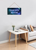 Personalized Sign Outer Space Room Décor Kids Room Decor, Universe Theme Little Man Cave Decor for Nursery, Planet Nursery Decor for Baby Game Room Boys Bedroom