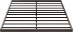 1.6 Inch Bunkie Board Queen Heavy Duty Low Profile Metal Queen Box Spring Bed Base Sturdy Mattress Foundation, Easy Assembly, Noise Free, Black