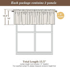 Chyhomenyc Sheer Lilac Valances for Windows 2 Pack, Small Window Curtains for Living Room Bathroom Cafe Laundry Basement, Modern Top Dual Rod Pocket Voile Curtain, 42W x 14L inches, Lilac