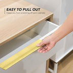 Ravinte Hardware 6 Pack Gold Cabinet Handles, 11.8 Inch (300mm) Finger Edge Pulls, 8.8 Inch Hole Center, Finger Pulls for Cabinets