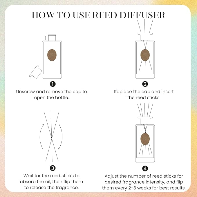 M&SENSE 10.14 oz Large Reed Diffuser Set | Forset Scent Home Oil Diffuser with Sticks | Hotel Collection Non-Toxic Essential Oil |for Bedroom Bathroom Living Room