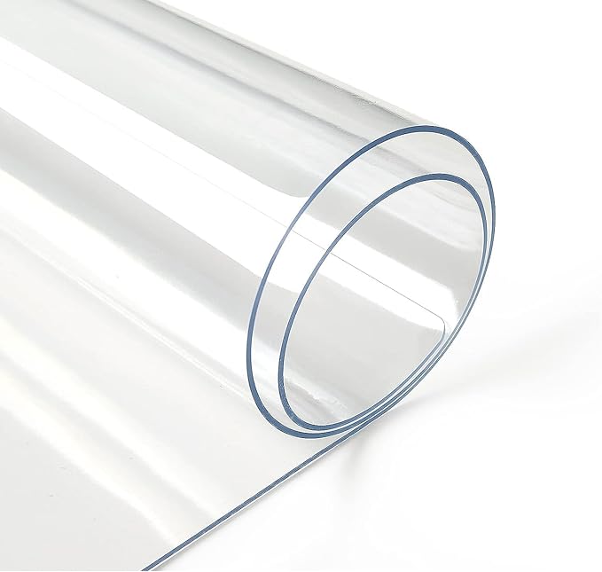 Deep Dream 1.5mm Clear Desk Cover Protector, 40×94 Inch Clear Desk Cover, Clear Desk Mat, Table Cover Tablecloth Protector Rectangle, Table Protector for Dining Room Table