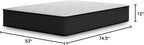 Signature Design by Ashley Limited Edition Plush 12 Inch Hybrid Mattress with Gel Memory Foam and Edge Support for Cool Sleep and Pressure Relief, Full, Fiberglass Free, Mattress In A Box