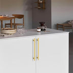 10 Pack 6.3 Inch(160mm) Kitchen Cabinet Handles Brushed Gold Cabinet Pulls Kitchen Cabinet Hardware Drawer Pulls for Cupboard Wardrobe
