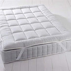 Royal Hotel Bedding Mattress Topper, Top-Split California King, 2 Inches Hypoallergenic Overfilled Down Alternative Anchor Bands Mattress Topper