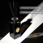 M&SENSE 10.14 oz Large Reed Diffuser Set | Sandalwood Vanilla Scent Oil Diffuser with Sticks | Hotel Collection Non-Toxic Essential Oil |for Bedroom Bathroom Living Room