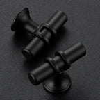 25 Pack Matte Black Cabinet Knobs - Kitchen Cabinet Knobs Black Cabinet Pulls for Kitchen Cabinet Drawer Stainless Steel Dresser Knobs for Cabinet Hardware 2 Inch Length Single Hole T Bar