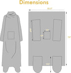 Catalonia Xmas Dwarfs Wearable Blanket with Sleeves and Foot Pocket – Ultra-Soft Warm Fleece Long Throw Snuggly Blanket for Sleeping & TV Time – Cozy Christmas Gift for Women & Men