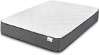 Amazon Basics Memory Foam Mattress, Queen Size Mattress, Hybrid, 12 Inch, Medium Feel, Motion Isolation Springs, White/Gray