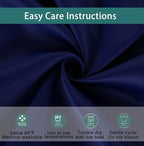 BONZER Mix and Match Curtains - 2 Pieces Branch Print Sheer Curtains and 2 Pieces Blackout Curtains for Bedroom Living Room Grommet Window Drapes, 54x84 Inch/Panel, Indigo, Set of 4 Panels