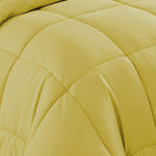 King Size Comforter Set with Sheets - 7-Piece Bedding Collection - 1 Comforter, 1 Fitted Sheet, 1 Flat, 4 Pillowcases - Deep Pocket - Soft & Breathable Premium Quality - Ideal for All Seasons, Yellow