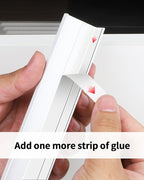 5 Pack 8 inch Self Adhesive Cabinet Pulls - Bright White Adhesive Cabinet Handles - Drawer Pulls - Finger Pulls