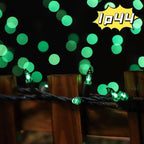 LAMPHOME Super-Bright Extendable Green Christmas Lights Decoration 300Lights 63.8ft(2pk of 150L) UL Certified Mini Bulb String Lights Set for Outdoor Christmas Tree Garden Holiday Party Patio Decor