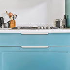 Ravinte Hardware 20 Pack Silver Cabinet Handles, 11.8 Inch (300mm) Finger Edge Pulls, 8.8 Inch Hole Center, Finger Pulls for Cabinets
