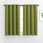 NICETOWN Green Blackout Curtains for Windows - Window Decoration Thermal Insulated Grommet Top Blackout Curtains/Panels/Drapes for Kid's Room (1 Pair, 52 x 45 inches in Fresh Green)