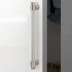 10 Pack 6-1/4" Hole Center(160mm) Brushed Satin Nickel Kitchen Cabinet Handles Knurled Cabinet Pulls Silver Drawer Pulls Kitchen Cabinet Hardware
