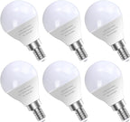 GOSCHE 6 Pack Bright Ceiling Fan Light Bulbs, 60 Watt Equivalent, E12 Led Bulb, A15 Shape Candelabra Base Chandelier Light Bulb, 120V Small Bulb, Non-Dimmable, Daylight 5000K, 6 Pcs