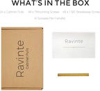 Ravinte 24 Pack 5 Inch Cabinet Pulls Brushed Brass Stainless Steel Kitchen Drawer Pulls Cabinet Handles 5”Length, 3” Hole Center