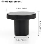 Ravinte 45 Pack Cabinet Knobs Black Kitchen Cabinet Knobs Round Dresser Drawer Pulls Closet Door Pulls 1-1/5 Inch