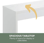 Convenience Concepts Northfield Hall Console Table 48" - Modern, Minimalist Narrow Sofa Display Accent for Contemporary Living Room, Entryway, or Hallway, White