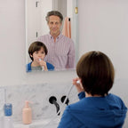Mirrorons Beveled Mirror, Wall Mirror 24" x 36", Frameless Rectangle Bathroom Vanity Mirror with Beveled Edge, Hangs Horizontally or Vertically. Upgraded Shatterproof Mirror Bathroom