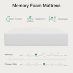 Novilla Queen Size Mattress, 14 inch Gel Memory Foam Mattress, Queen Mattresses for Cooling Night Sleep & Pressure Relief, CertiPUR-US Certified