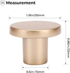 Ravinte 30 Pack Cabinet Knobs Champagne Gold Kitchen Cabinet Knobs Round Dresser Drawer Pulls Closet Door Pulls 1-1/5 Inch