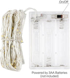 ANJAYLIA Fairy Lights, 4 Pack String Lights 10ft 30 LED Twinkle Lights for Wedding, Bedroom, Party, Christmas, White