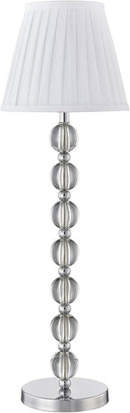 Agata Table Lamp – Modern Luxury Lamp for Bedroom or Living Room, Compact Statement Lighting (15" x 15" x 27.5")