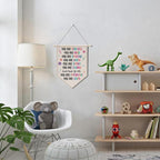 Aesthetic Wall Decor Girls Room Decor Boho Rainbow Wall Art Signs Canvas Hanging Pennant Flag Banner Wall Sign Decor Gift for Nursery Bedroom Playroom Game Room Front Door