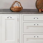 khtumeware 10 Pack 3-3/4" Drawer Pulls Polished Chrome Cabinet Cup Pulls Kitchen Hardware Cabinet Handles Drawer Handles Knobs 3-3/4 inch Hole Center