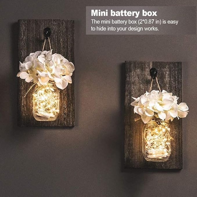 MUMUXI 12 Pack 7.2ft Fairy Lights Battery Operated String Lights, 20 Mini Battery Powered LEDs for Centerpiece Table Decorations, Wedding Party Mason Jar Christmas, Silver Wire Warm White