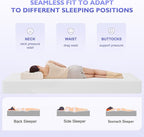 BestMassage | 10 Inch Twin XL Mattress | Gel Memory Foam | Medium Firm Feel | White | Bed in a Box, CertiPUR-US Certified | Pressure Relief, Cooling Ventilated Foam | Breathable Knit Cover