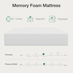 Novilla 6 Inch King Size Mattress in a Box, King Gel Memory Foam Mattress with Comfort Foam for Cooling Night Sleep, Comfort Support and Pressure Relief, CertiPUR-US Certified