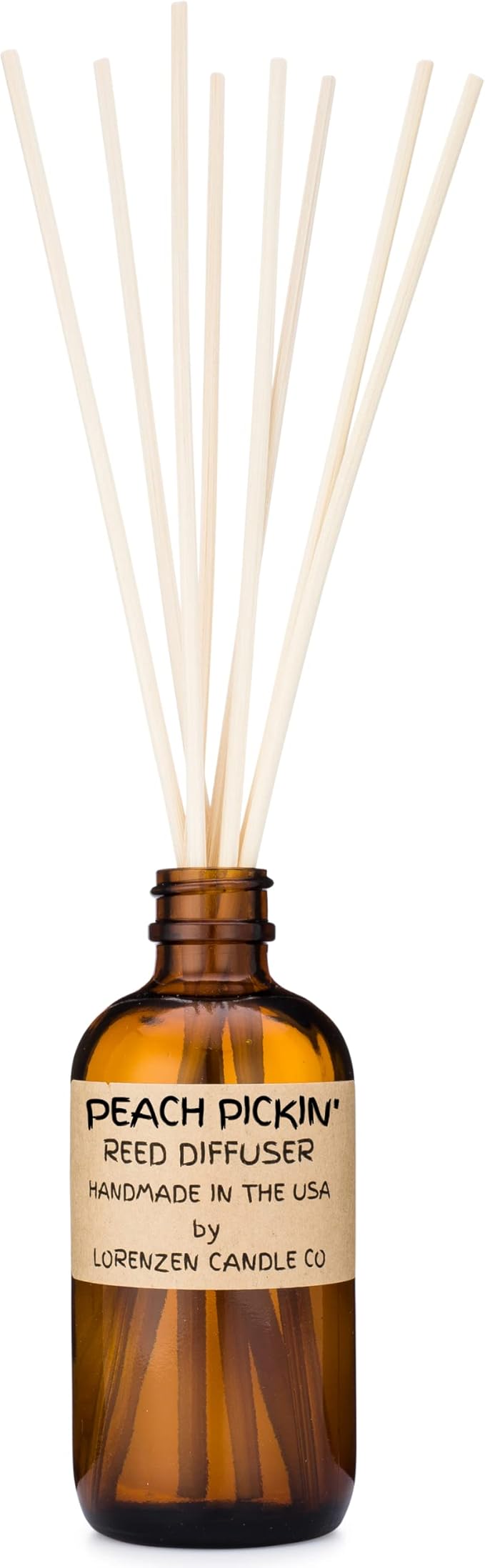 Peach Pickin' Reed Diffuser Set | Handmade in the USA by American Workers | Lasts For 2-3 Months |