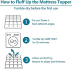 CHOKIT California King Mattress Topper, Extra Thick Pillow Top Mattress Pad for Back Pain Relief, Cooling Bed Topper Mattress Cover with 8-21 Inch Deep Pocket