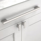 Asidrama 10 Pack 10 Inch(254mm) Brushed Satin Nickel Kitchen Cabinet Handles, Cabinet Pulls Kitchen Cabinet Hardware for Cupboard Drawer Pulls