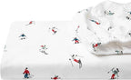 Eddie Bauer - Queen Sheets, Cotton Flannel Bedding Set, Brushed for Extra Softness, Cozy Home Decor (Rookeries, Queen)